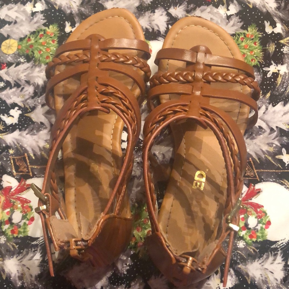 Girls brown Gladiator sandals